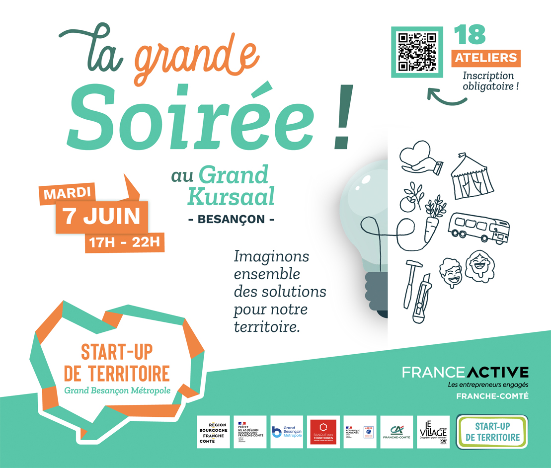 Affiche événement Startup de Territoire Grand Besançon Métropole 7 juin 2022